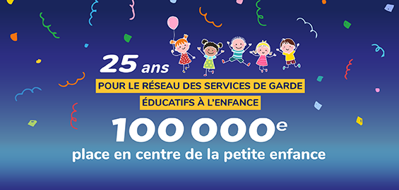 100 000e place en CPE pour les enfants québécois